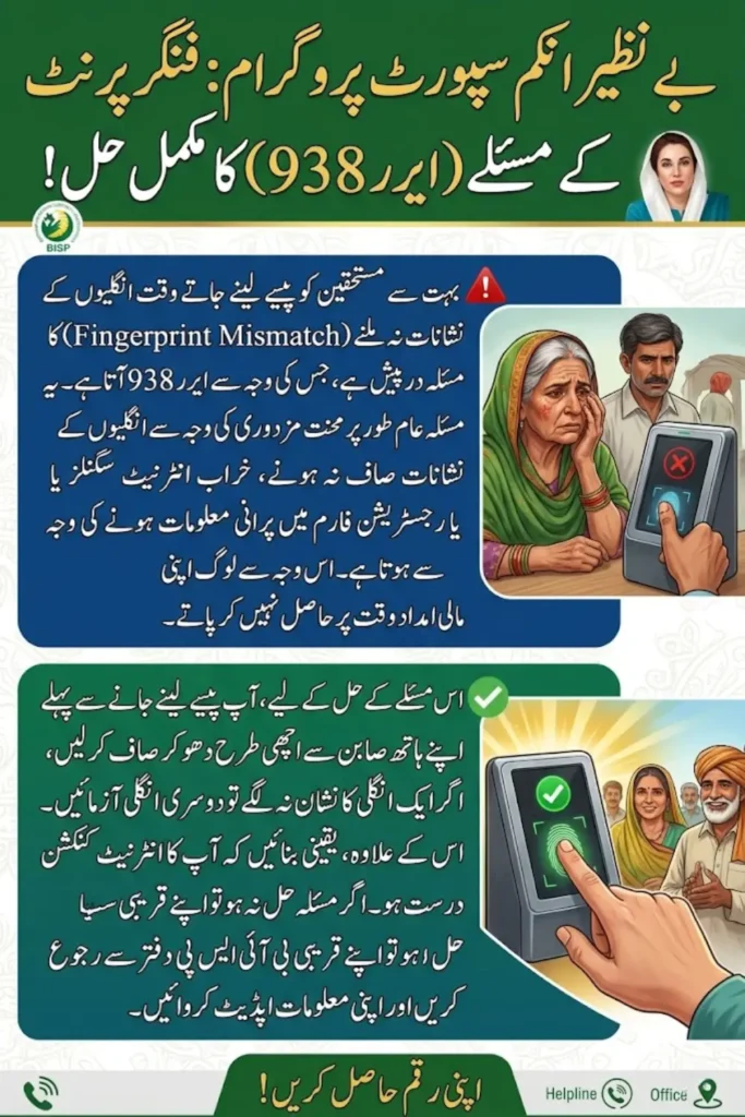 BISP Error Code 938 Issue Solve In 2026 Latest Update Fingerprint Not Match Problem