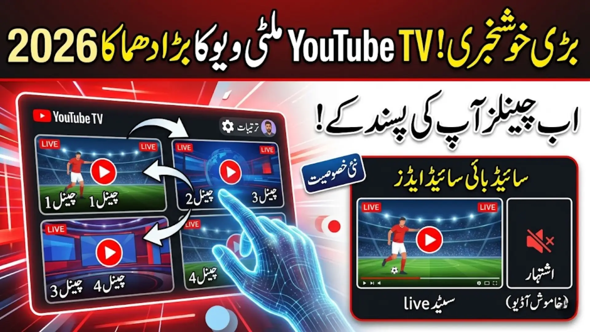 YouTube TV Multiview Customization Update 2026 Google Introduces New Live Viewing and Ad Features