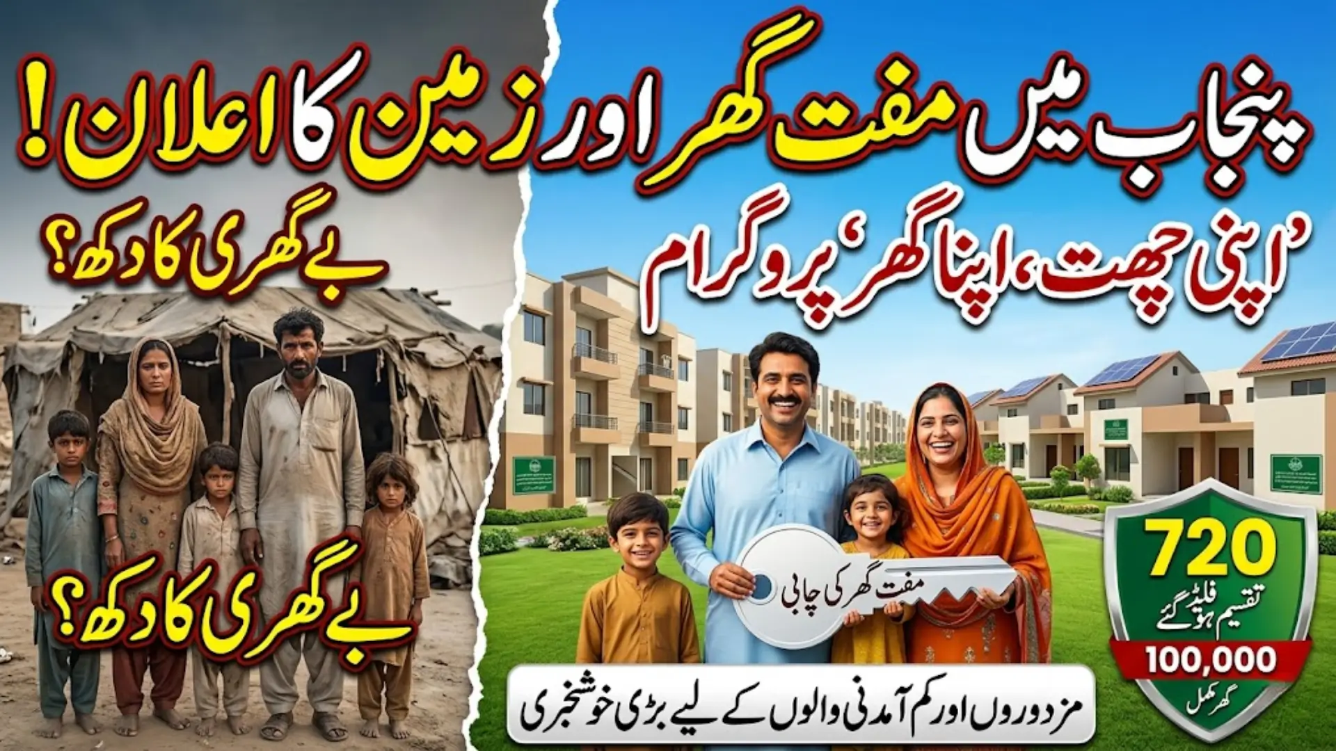 Housing Relief for Low-Income Families Apni Chhat Apna Ghar Program Punjab